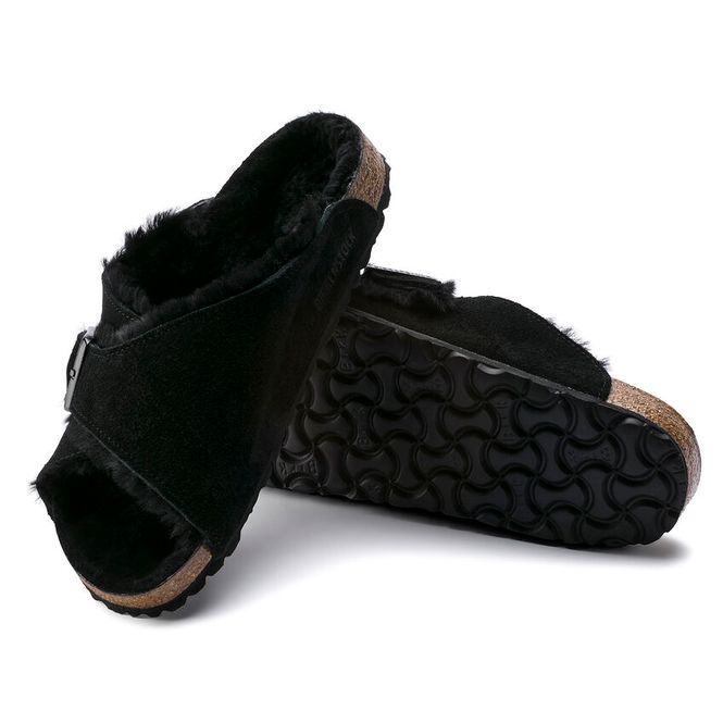 Hovedbilde Birkenstock Arosa Svart semsket skinn/lammeull ...