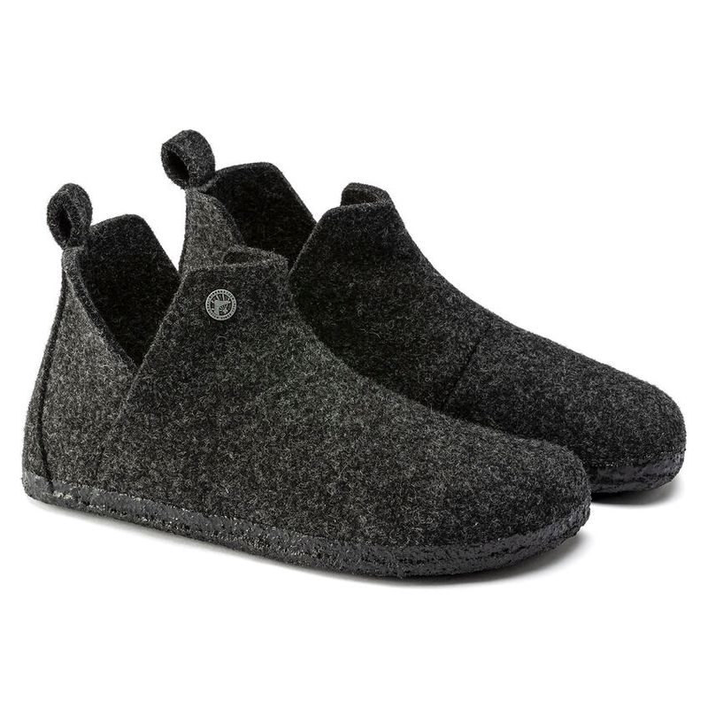 Birkenstock Andermatt Shearling anthracite ullfilt normal