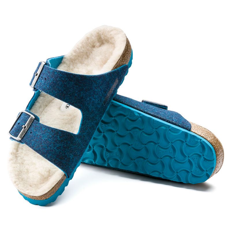 Birkenstock Arizona Doubleface Blå smal