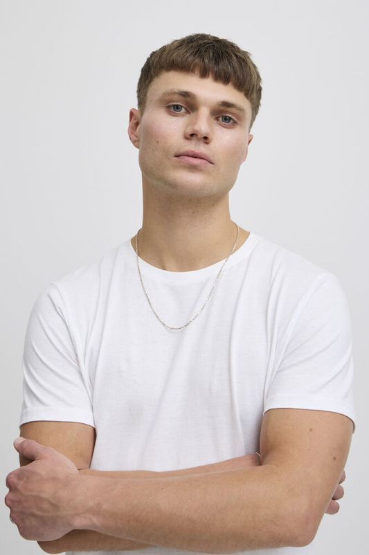 Solid T-shirt Rock bomull hvit