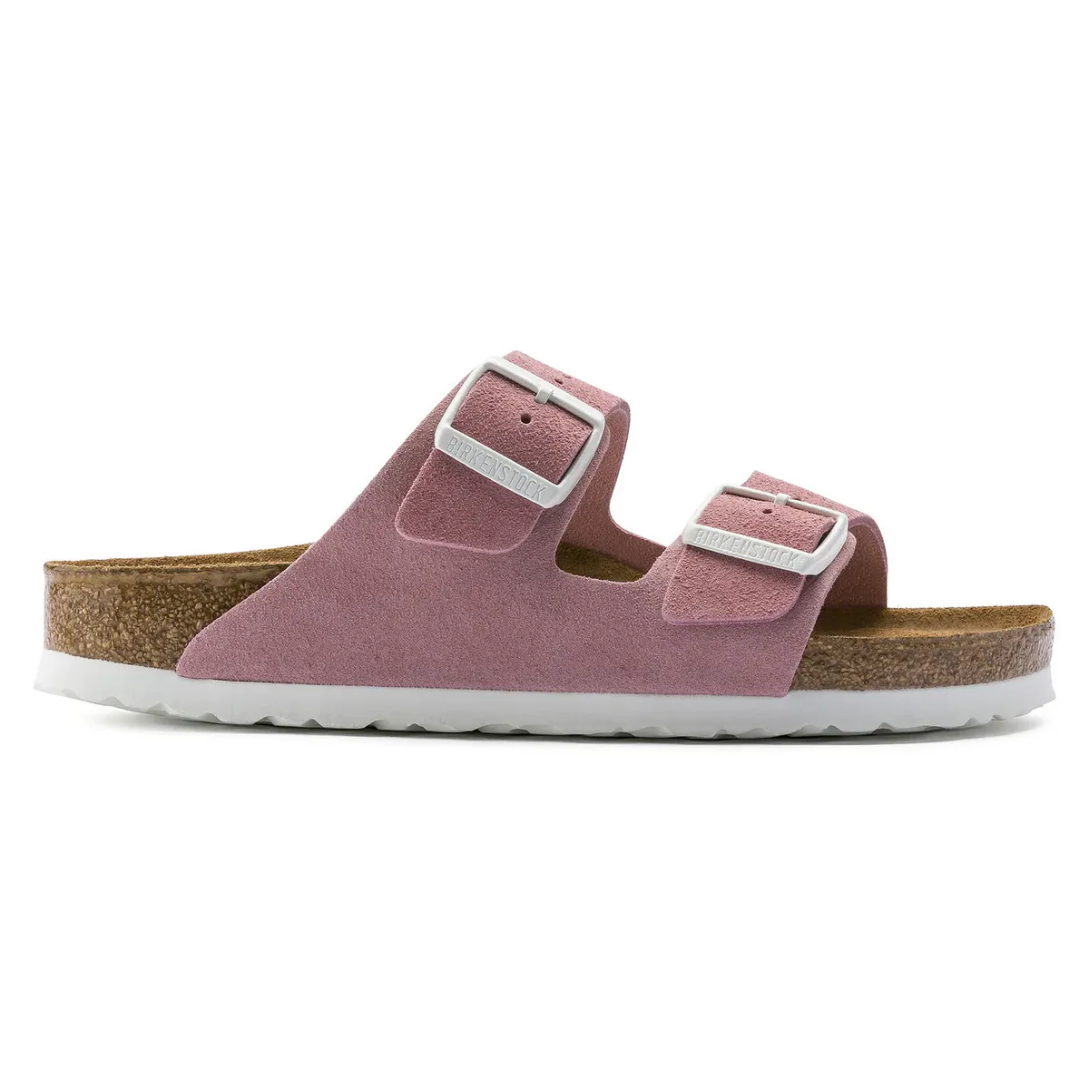 Birkenstock Arizona SFB rose semsket skinn smal myk