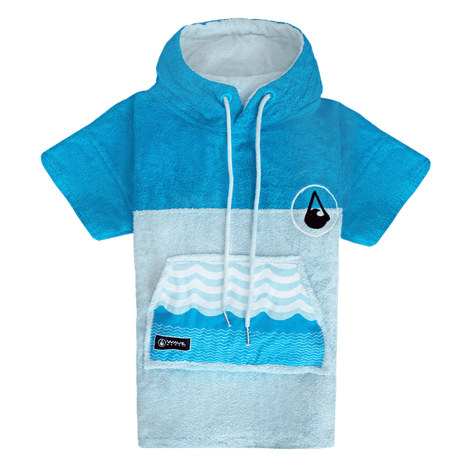 Hovedbilde Poncho håndkle Bamboo Blå Barn Mini XXS