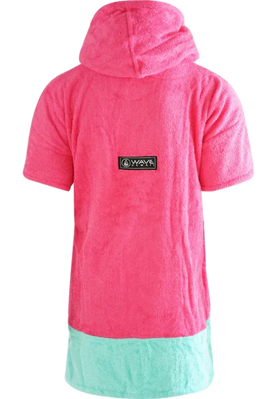 Poncho Håndkle Bamboo Rosa Wave S
